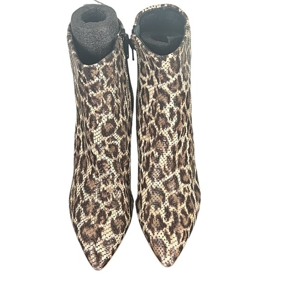 AGL MARETTE SNAKE EMBOSSED‎ LEATHER ANKLE BOOTS IN LEOPARD NWOB WOMEN'S SIZE 36 - Picture 2 of 13